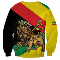 Ethiopia Empire 1270-1974 Sweatshirt Lion Of Judah With Ethiopian Cross