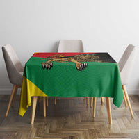 Ethiopia Empire 1270-1974 Tablecloth Lion Of Judah With Ethiopian Cross