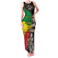 Haile Selassie Family Matching Tank Maxi Dress and Hawaiian Shirt Lion Of Judah Ethiopia Rastafari