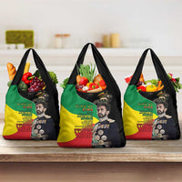 Haile Selassie Grocery Bag Lion Of Judah Ethiopia Rastafari