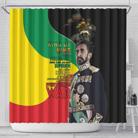 Haile Selassie Shower Curtain Lion Of Judah Ethiopia Rastafari
