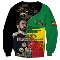 Haile Selassie Sweatshirt Lion Of Judah Ethiopia Rastafari