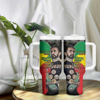 Haile Selassie Tumbler With Handle Lion Of Judah Ethiopia Rastafari