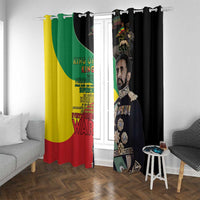 Haile Selassie Window Curtain Lion Of Judah Ethiopia Rastafari