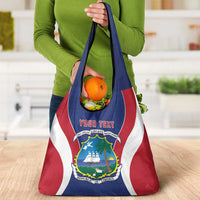 Personalised Liberia Grocery Bag Coat Of Arms With Flag Map