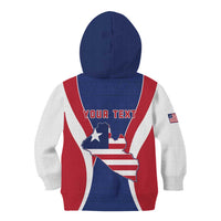 Personalised Liberia Kid Hoodie Coat Of Arms With Flag Map
