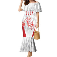 Custom Cuba Basketball Family Matching Mermaid Dress and Hawaiian Shirt Sporty Style
