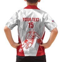 Custom Cuba Basketball Family Matching Puletasi and Hawaiian Shirt Sporty Style