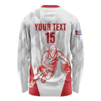 Custom Cuba Basketball Long Sleeve Shirt Sporty Style