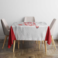 Custom Cuba Basketball Tablecloth Sporty Style