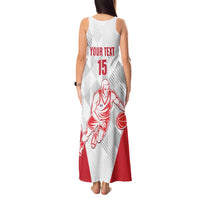 Custom Cuba Basketball Tank Maxi Dress Sporty Style