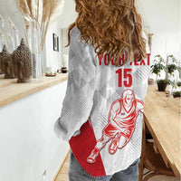 Custom Cuba Basketball Women Casual Shirt Sporty Style