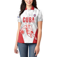 Custom Cuba Basketball Women Polo Shirt Sporty Style