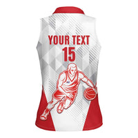 Custom Cuba Basketball Women Sleeveless Polo Shirt Sporty Style