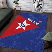 Custom Cuba Basketball Area Rug Flag Style