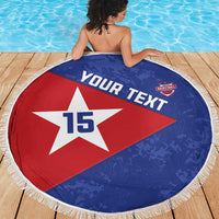 Custom Cuba Basketball Beach Blanket Flag Style