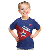 Custom Cuba Basketball Kid T Shirt Flag Style