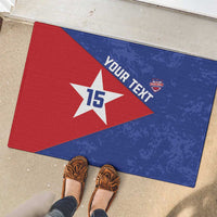 Custom Cuba Basketball Rubber Doormat Flag Style