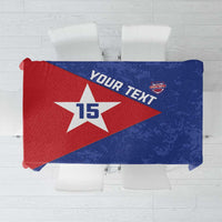 Custom Cuba Basketball Tablecloth Flag Style