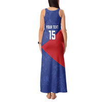 Custom Cuba Basketball Tank Maxi Dress Flag Style
