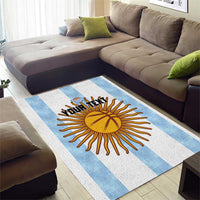 Custom Argentina Basketball Area Rug Go El Alma Argentina