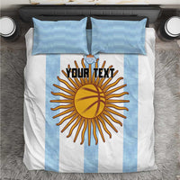 Custom Argentina Basketball Bedding Set Go El Alma Argentina