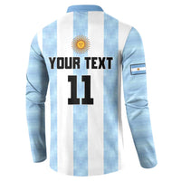 Custom Argentina Basketball Button Sweatshirt Go El Alma Argentina