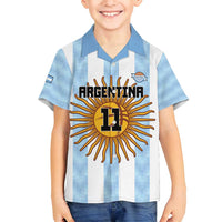 Custom Argentina Basketball Family Matching Off Shoulder Maxi Dress and Hawaiian Shirt Go El Alma Argentina