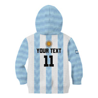 Custom Argentina Basketball Kid Hoodie Go El Alma Argentina
