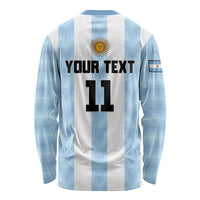 Custom Argentina Basketball Long Sleeve Shirt Go El Alma Argentina