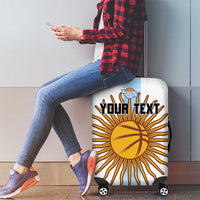 Custom Argentina Basketball Luggage Cover Go El Alma Argentina