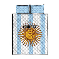 Custom Argentina Basketball Quilt Bed Set Go El Alma Argentina
