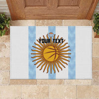 Custom Argentina Basketball Rubber Doormat Go El Alma Argentina