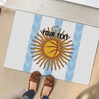 Custom Argentina Basketball Rubber Doormat Go El Alma Argentina
