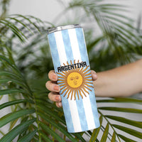 Custom Argentina Basketball Skinny Tumbler Go El Alma Argentina