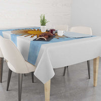Custom Argentina Basketball Tablecloth Go El Alma Argentina
