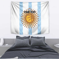 Custom Argentina Basketball Tapestry Go El Alma Argentina