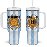 Custom Argentina Basketball Tumbler With Handle Go El Alma Argentina
