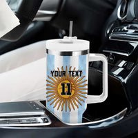 Custom Argentina Basketball Tumbler With Handle Go El Alma Argentina