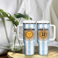 Custom Argentina Basketball Tumbler With Handle Go El Alma Argentina
