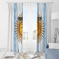 Custom Argentina Basketball Window Curtain Go El Alma Argentina