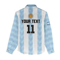 Custom Argentina Basketball Women Casual Shirt Go El Alma Argentina