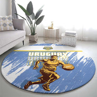 Uruguay Basketball Round Carpet Come On Charruas