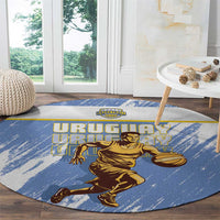 Uruguay Basketball Round Carpet Come On Charruas