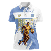 Custom Uruguay Basketball Women Polo Shirt Come On Charruas