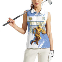 Custom Uruguay Basketball Women Sleeveless Polo Shirt Come On Charruas
