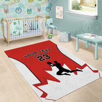 Custom Canada Basketball Area Rug Go Champions Team Canada