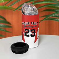 Custom Canada Basketball 4 in 1 Can Cooler Tumbler Go Champions Team Canada