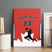 Custom Canada Basketball Canvas Wall Art Go Champions Team Canada