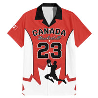 Custom Canada Basketball Family Matching Mermaid Dress and Hawaiian Shirt Go Champions Team Canada